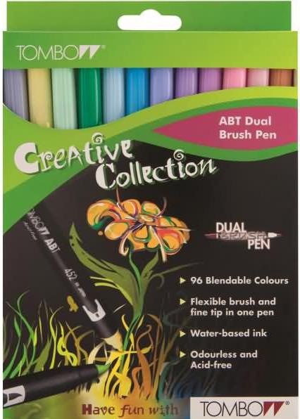 Actual product image Tombow ABT Dual Brush Pen (Pastel combination, 12 x)