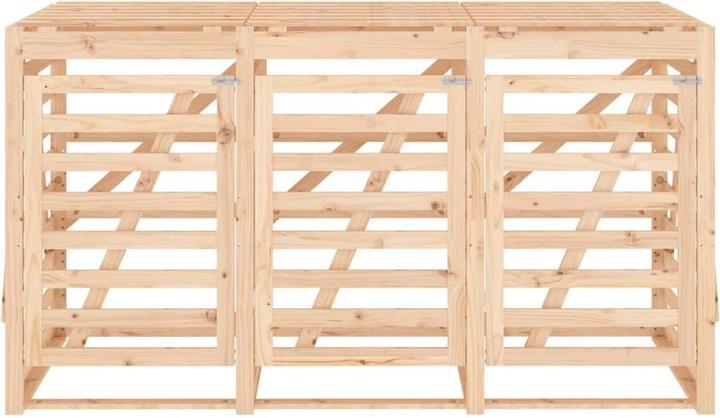 Actual product image vidaXL Mülltonnenbox für 3 Tonnen