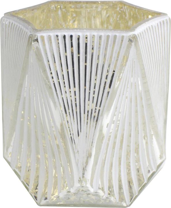 Immagine prodotto GuGus Lanterna 6 vetri quadrati bianco opaco all'interno dell'oro D10cm x H10cm (1 x, 10 x 10 cm)