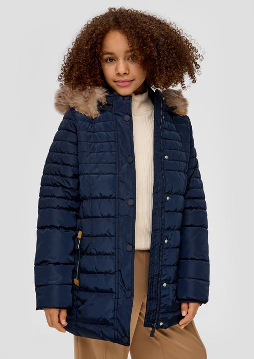Produktbild S.Oliver Outdoor-Mantel Steppjacke mit Kunstfellblende (XL)