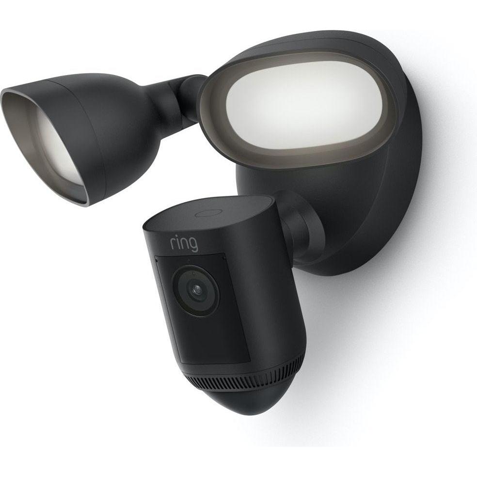 Ring Floodlight Cam Wired Pro (1920 x 1080 Pixels), Netzwerkkamera, Schwarz