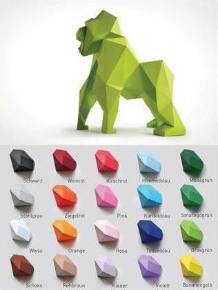 Immagine prodotto Liebesreh GORILLA KIRSCHROT - Kit di artigianato gorilla rosso ciliegia