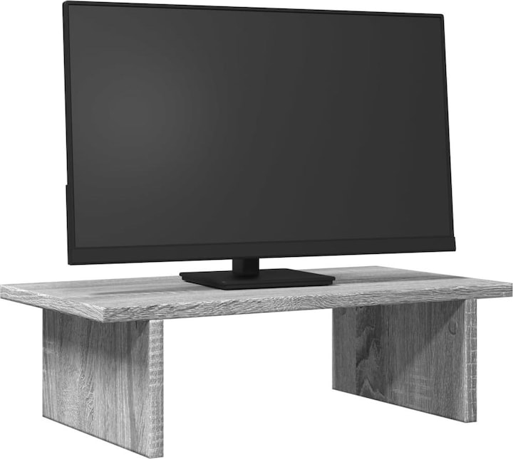 Produktbild VidaXL Monitorständer Schreibtischaufsatz Bildschirm Monitorerhöhung Grau Sonoma