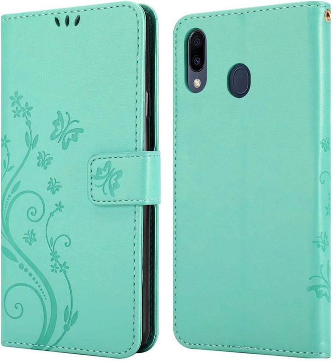 Actual product image Cadorabo Flower Book Cover (Samsung Galaxy M20)