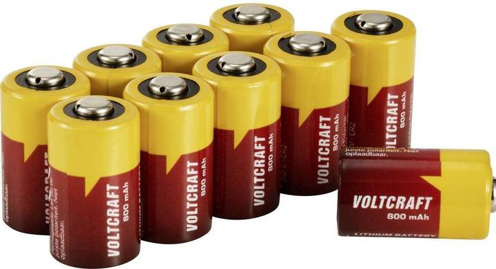 Voltcraft CR2 Fotobatterie CR 2 Lithium 800 mAh 3 V 10 St. (10 Stk., CR2, 800 mAh)