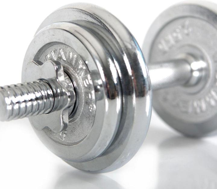 Actual product image Hammer Fitness Chrome dumbbell set (1 x 10 kg)