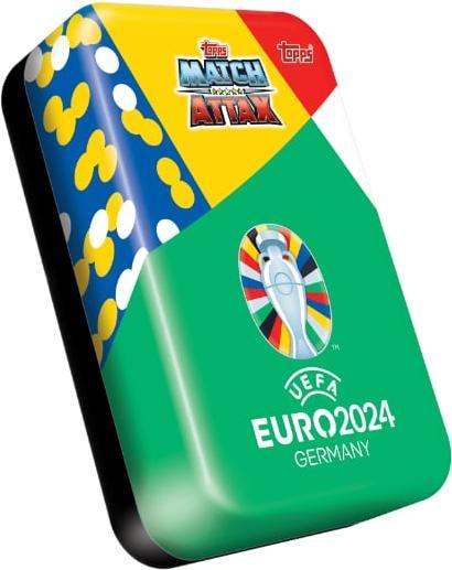 Actual product image Topps Euro 2024 Mega Tin (English, German, French, Italian, Swiss German, Booster Pack)