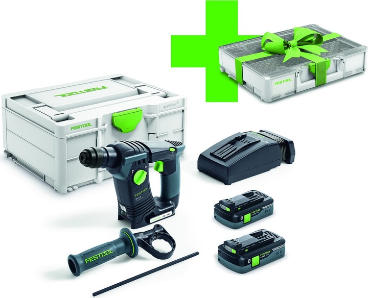 Actual product image Festool Cordless hammer drill BHC 18 HPC 4.0 I-Plus (Action set) (Rechargeable battery operated)
