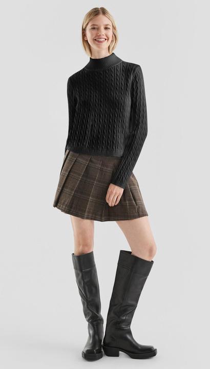 Produktbild s.Oliver Strickpullover Pullover mit Zopfmuster (XL)