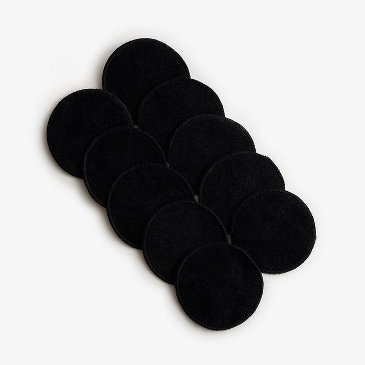Actual product image ImseVimse Washable Make-up Removal Pads - 10 Pcs Black (Facial cleansing wipes)