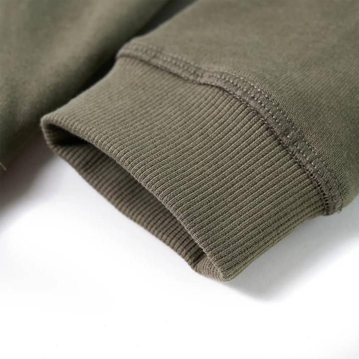 Immagine prodotto VidaXL Maglia con cappuccio da bambino kaki 128,Materiale: 92% cotone. 8 (128)