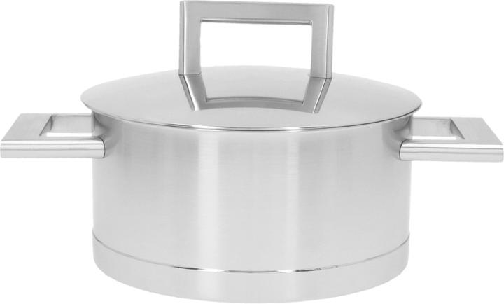 Image du produit Demeyere John Pawson 7 Casserole 16 cm avec couvercle à double paroi (16 cm, Casserole, Acier inoxydable)