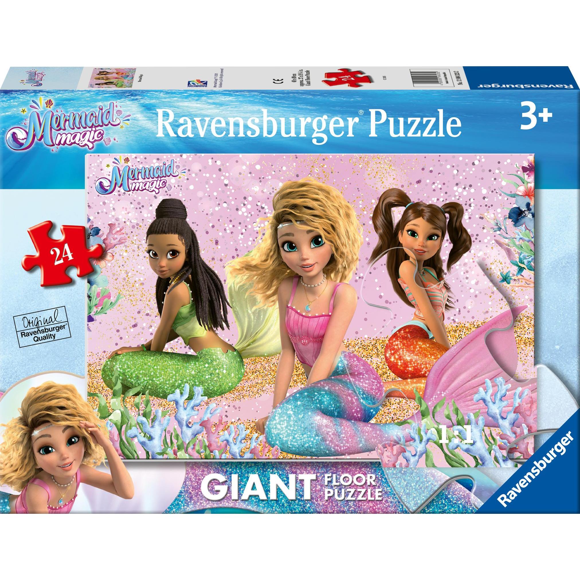 Ravensburger - Mermaid Magic Giant floor puzzle 24p (12004323) (24 pezzi)