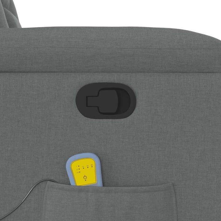 Actual product image vidaXL Massage chair dark grey fabric