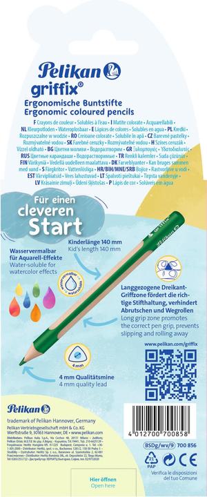 Actual product image Pelikan Crayon Griffix 9 colours (9x)