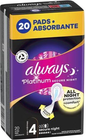Actual product image Always Platinum Secure Night (20 x)