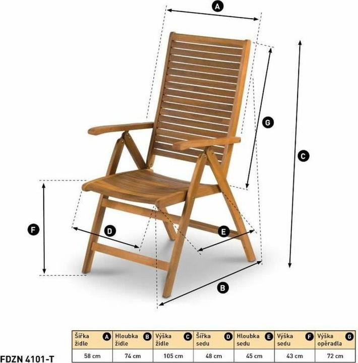 Produktbild Fieldmann FDZN 4101-T folding chair