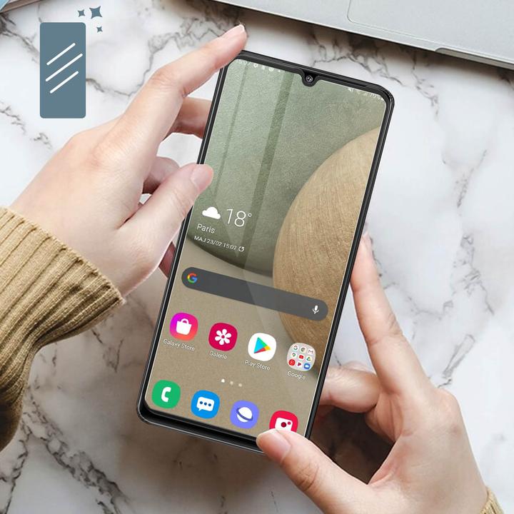 Actual product image Avizar bulletproof glass, glass protective film, protective glass (1 pcs., Samsung Galaxy M22)