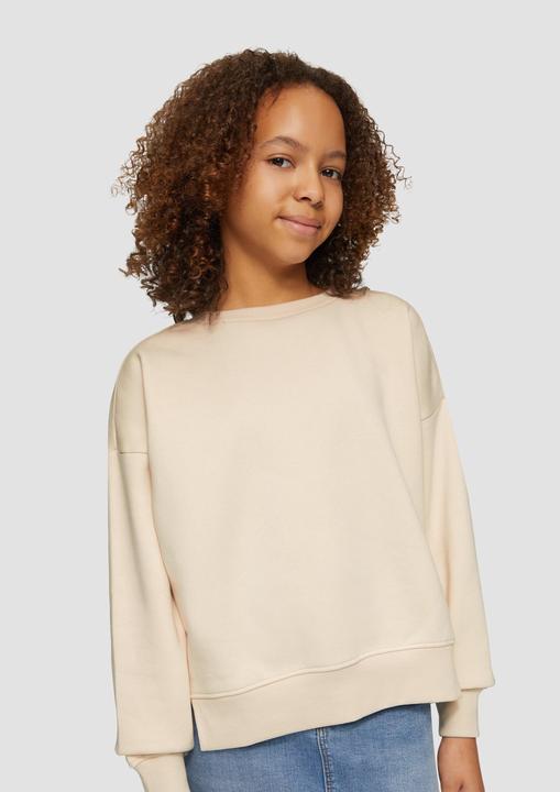 Produktbild S.Oliver Sweatshirt Wärmendes Boxy Sweatshirt mit Cut-out am Saum (134, 140)