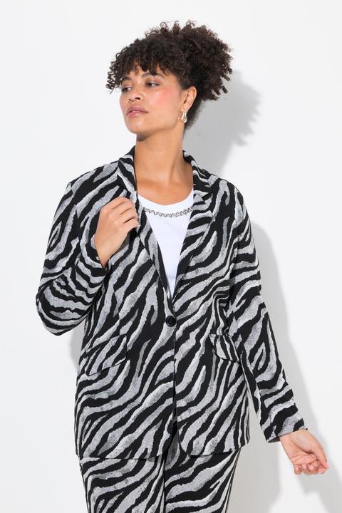 Produktbild Miamoda Blazer, schmale Form, Zebramuster (54)