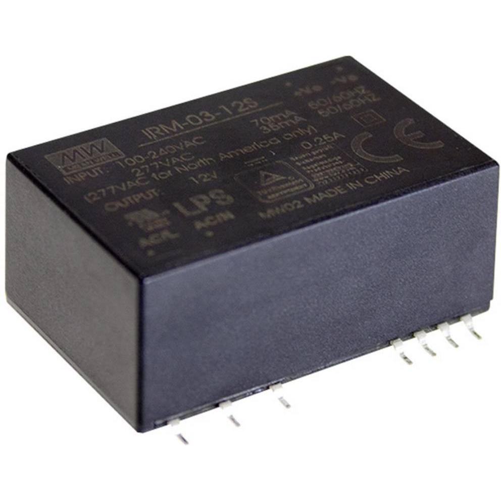 MeanWell AC/DC-Printnetzteil IRM-03-5S 5 V/DC 600 mA 3 W, Drucker Zubehör