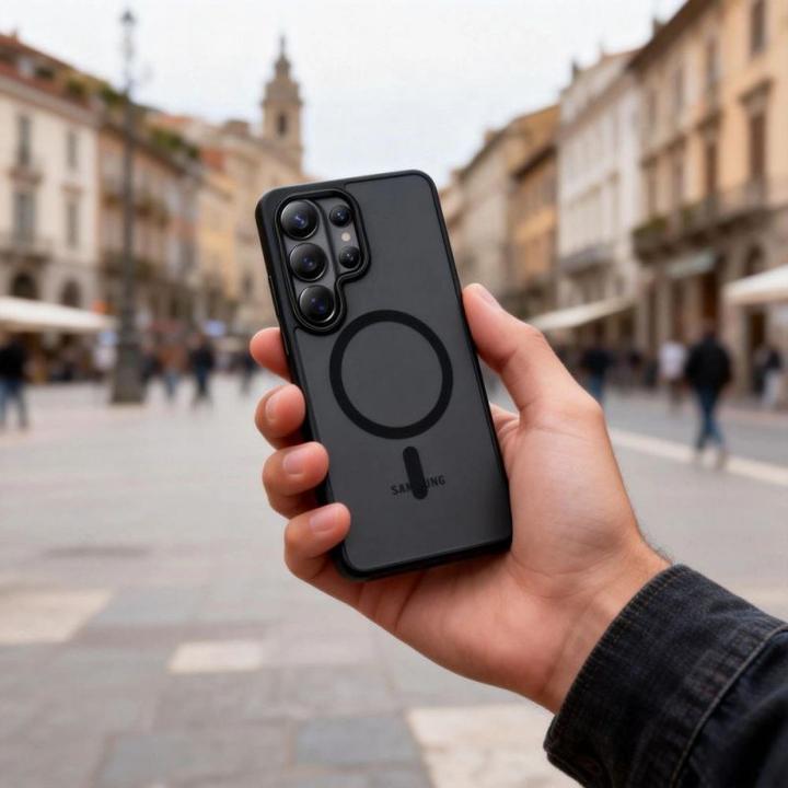 Actual product image Tech-Protect Magmat Magsafe Galaxy S26 Ultra Mattschwarz (Samsung Galaxy S26 Ultra)