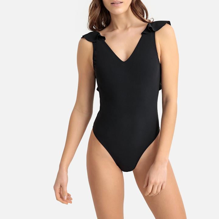 Produktbild La Redoute Collections Badeanzug mit Volants hinten (42)