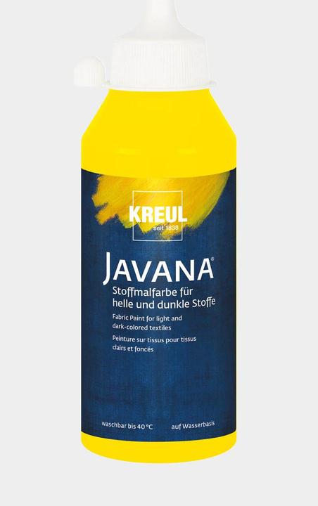 Produktbild Kreul Javana Stoffmalfarbe für helle und dunkle Stoffe, 250 ml (Gelb, 250 ml)