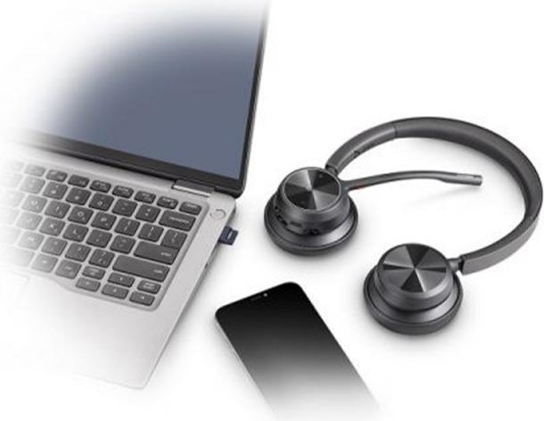 Produktbild Poly Voyager 4320 MS Teams Wireless Headset, Bluetooth, USB-A, +BT700 dongle, Black (Kabellos, USB-A)