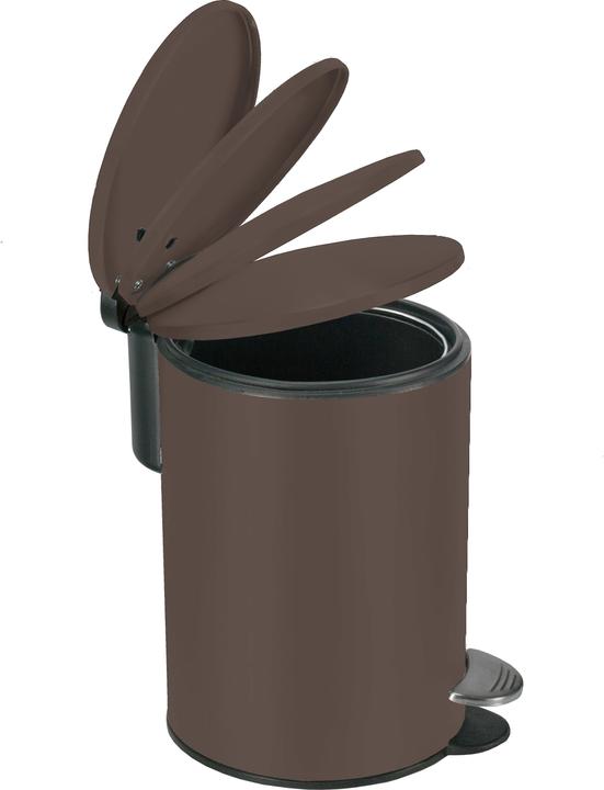Image du produit Kleine Wolke Poubelle à pédale Silence 3 l, Noyer (3 l)
