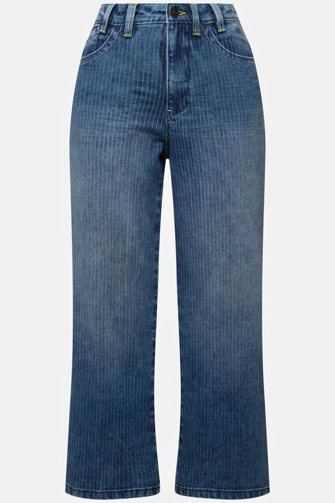 Actual product image Laurasøn Striped Marlene Pants Five Pocket Recycled Polyester (48)