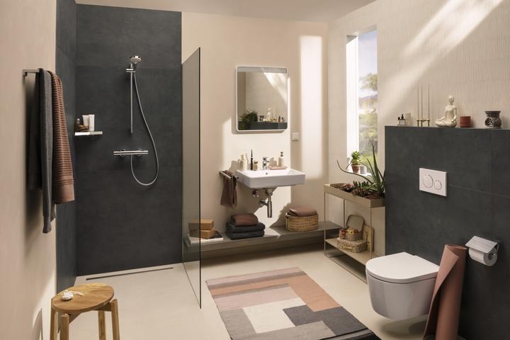 Productafbeelding hansgrohe Xarita Lite Q Spiegel, horizontale LED-Belechtung, 600x30x700mm, Wandschalter