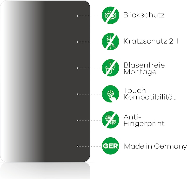 Actual product image upscreen Spy Shield Privacy Protector (1 Piece, Motorola Moto G50)