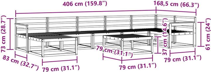 Produktbild vidaXL Outdoor-Sofa