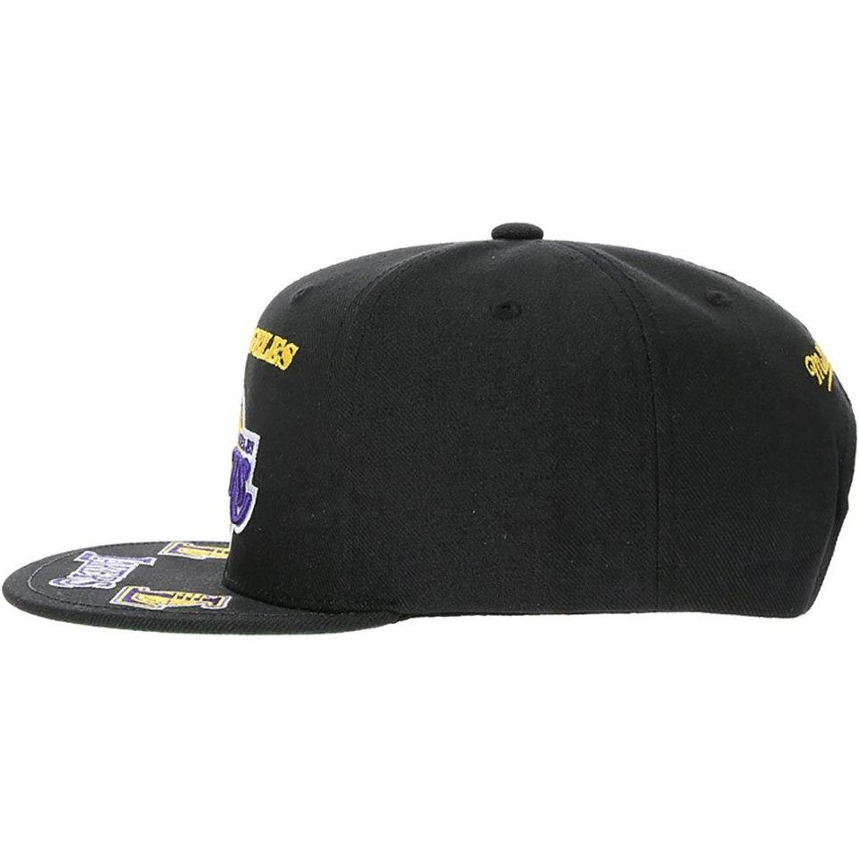 Thumbnail - Mitchell & Ness, Herren, Cap, Front Loaded Los Angeles Lakers, Schwarz, (One Size)