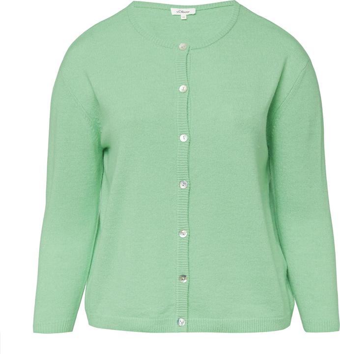 Produktbild s.Oliver Strickjacke Flauschige Baumwollmix-Strickjacke (44)