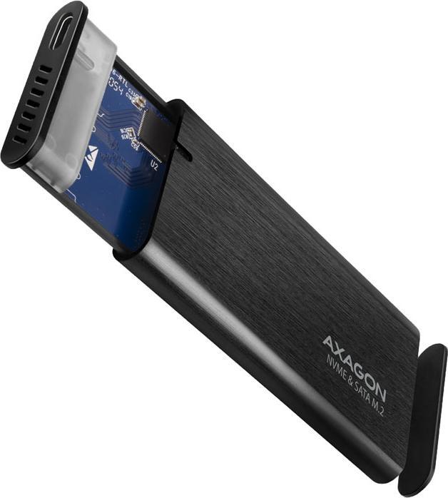 Produktbild Axagon EEM2-SB2 USB-C 3.2 Gen 2, M.2 SSD Gehäuse - schwarz (M.2)