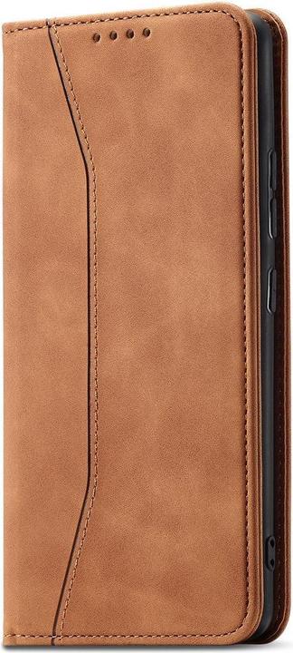 Actual product image Hurtel Magnet Fancy Case for Samsung Galaxy S23+ flip cover wallet stand brown (Samsung Galaxy S23+)