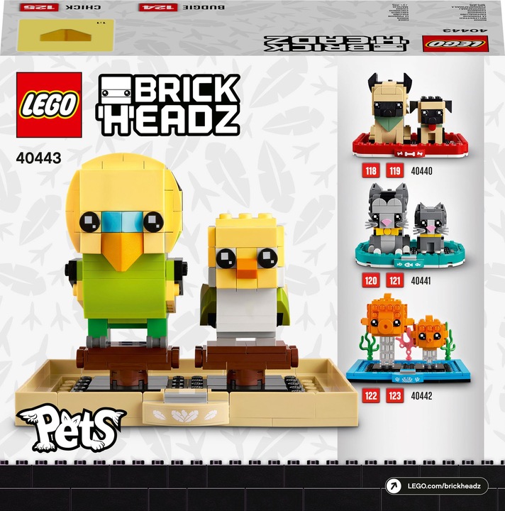 Produktbild LEGO BrickHeadz Wellensittich 40443 (40443, LEGO Brickheadz, LEGO Seltene Sets)
