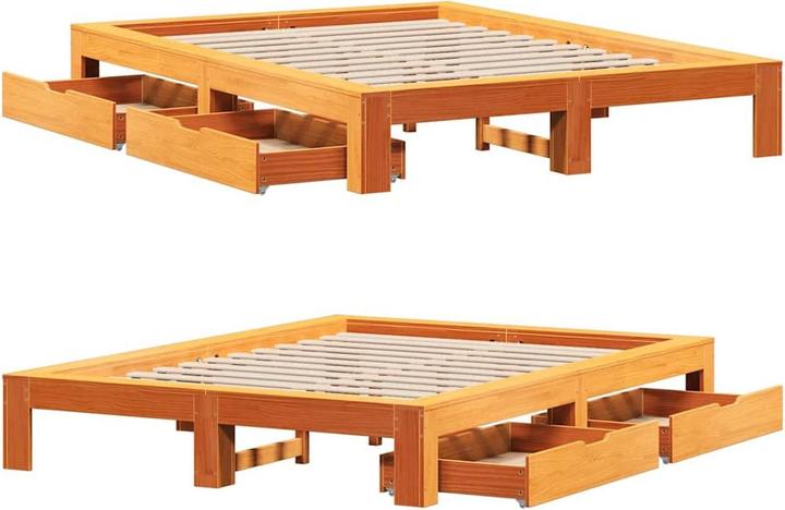 Produktbild vidaXL Bett ohne Matratze (75 x 190 cm)