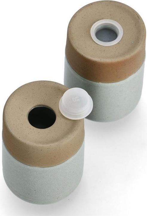 Immagine prodotto Zeller Present Set di sali/pepe, 2 pezzi, in gres (Sale, Pepe)