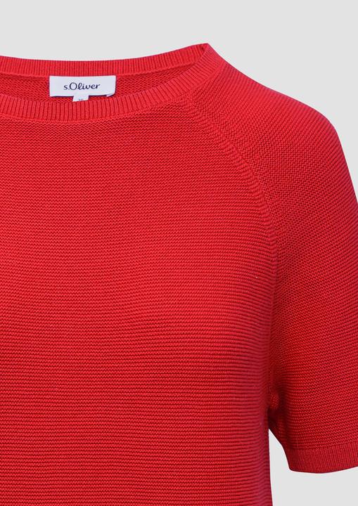 Produktbild S.Oliver Strickpullover Strickpullover mit feiner Rippstruktur (46)