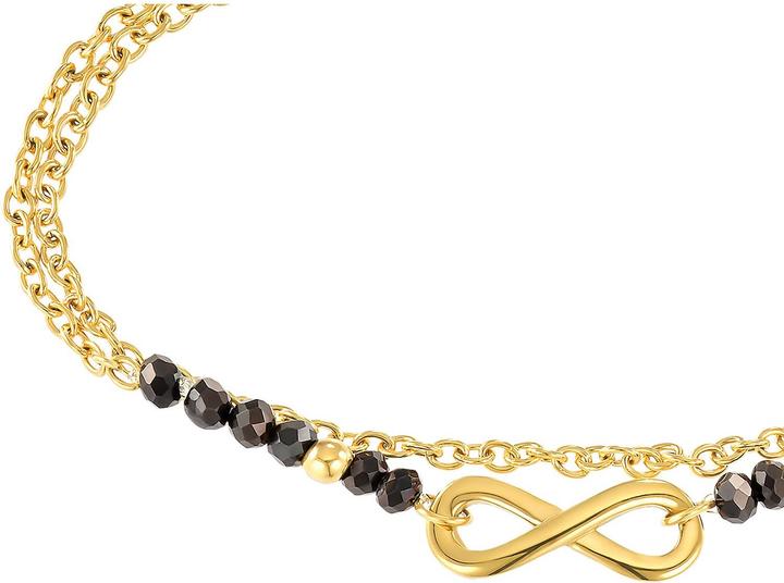 Immagine prodotto S.Oliver Gioielli da braccio da donna, acciaio inossidabile, vetro | Infinity (20 cm, Acciaio inossidabile)