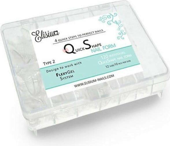 Image du produit Elisium Quick Shape Nail Form Type2 Molds Up To Extend Claws 120 Pcs. (Ongles artificiels)