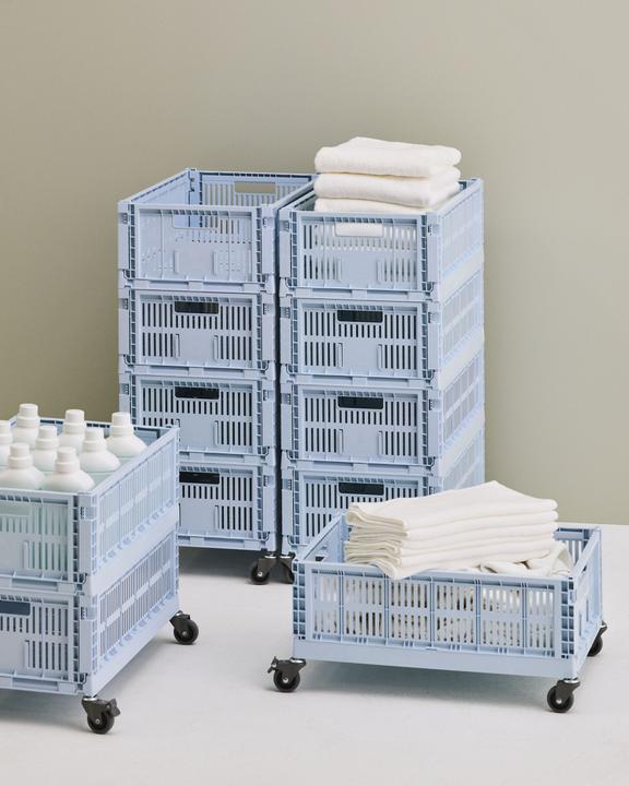 Image du produit HAY - Colour Crate Mini Aufbewahrungsbox (Hellblau) - Set mit 2 Stück (8 x 13 x 17 cm)