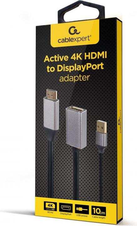 Produktbild Gembird Active 4K HDMI male to DisplayPo (HDMI, 10 cm)