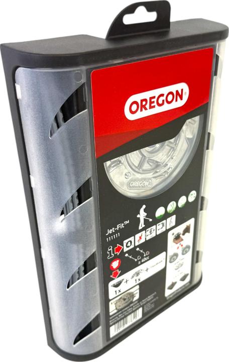 Immagine prodotto Oregon Testa di falciatura Jet Fit a 4 fili (Pioniere delle erbacce, Lenza per tagliabordi + rocchetto di lenza)