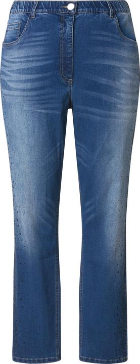 Immagine prodotto Ulla Popken Jeans modello Mia con decorazioni, cintura comoda e denim elasticizzato (50)