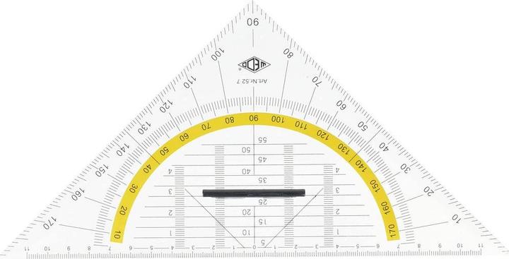 Actual product image Wedo geo-triangle (25 cm, Plastic)
