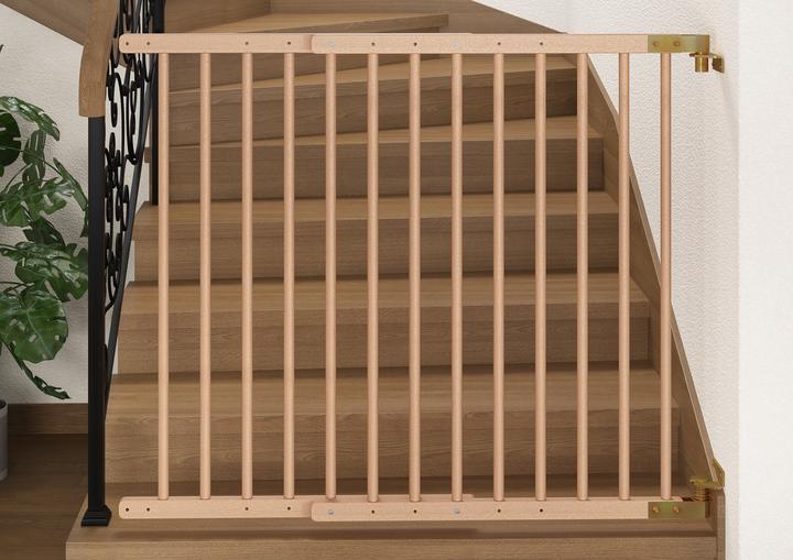 Produktbild Erst-Holz 90.90-99 Türschutzgitter Treppenschutzgitter Türgitter Buche massiv Kindersicherung 70-108 cm